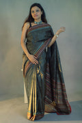 Slate Weave Heritage Saree